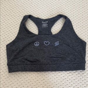 Like new! Peloton bra top size medium in super soft Heather gray fabric